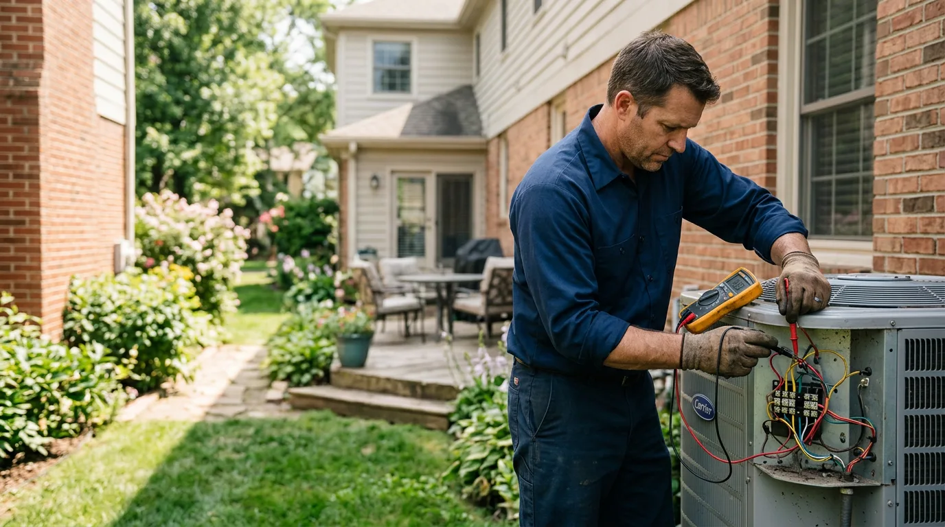 HVAC technician working near Sycamore, KS
